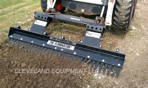 eliminator attachment for skid steer|eliminator rake for skid steer.